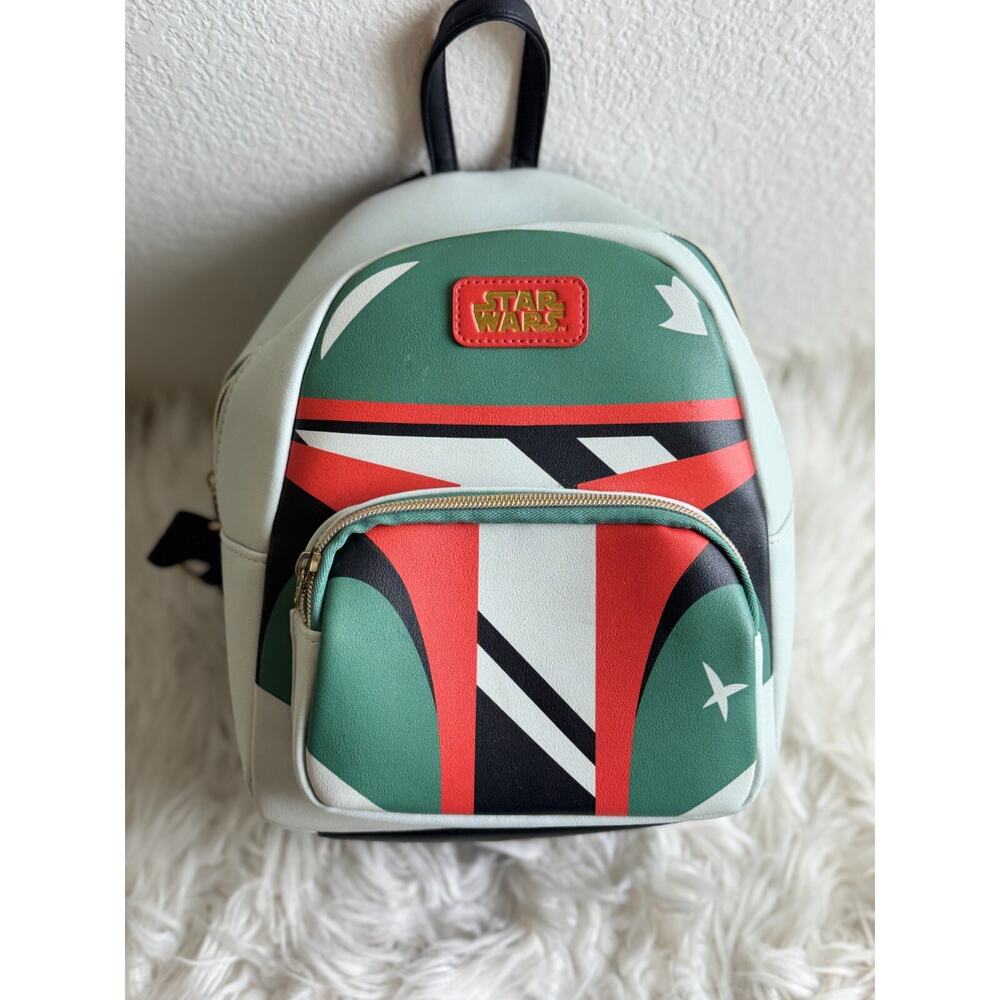 Funko The Mandalorian Boba Fett Mini Backpack | Faux Leather | Star Wars | Used
